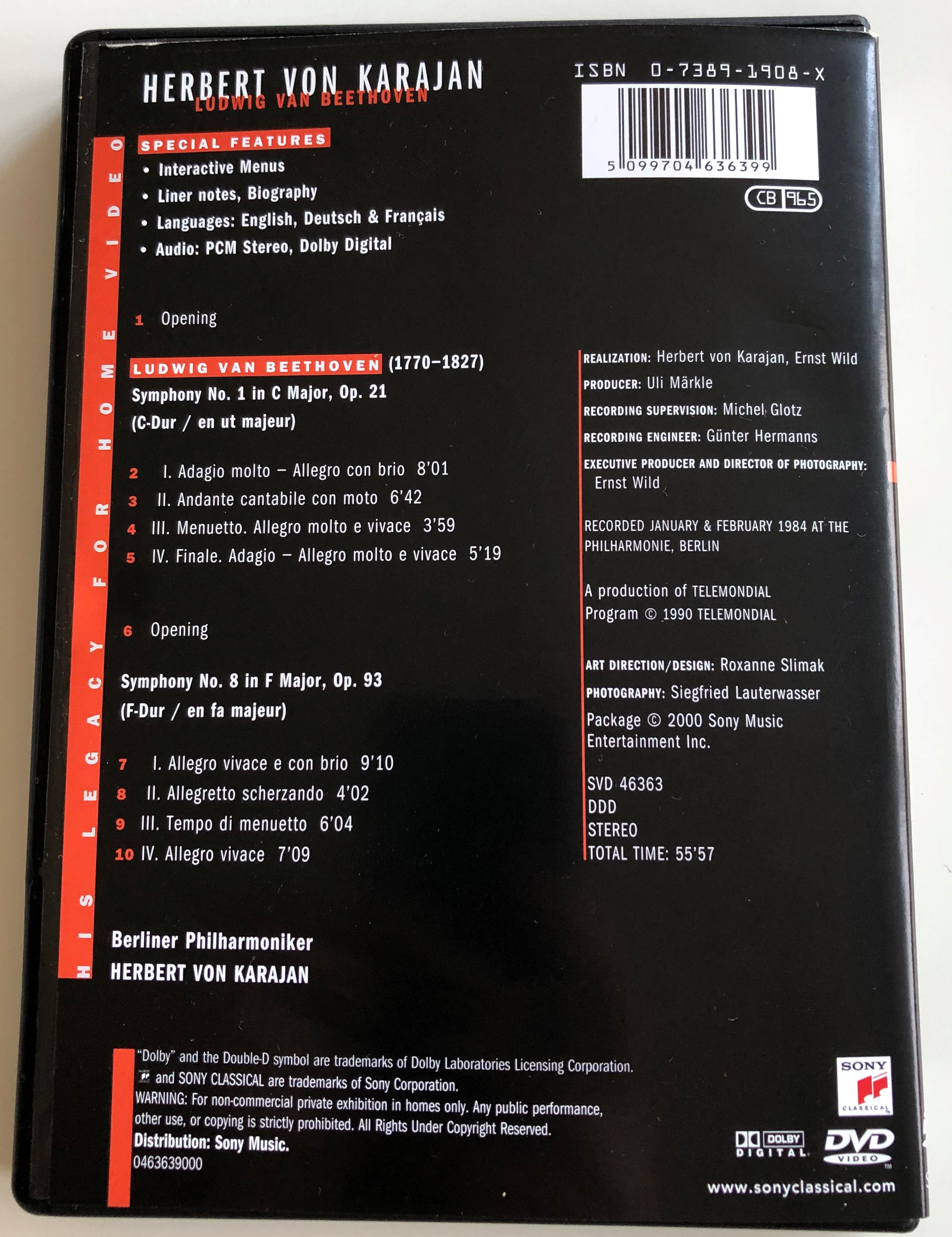 Herbert von Karajan DVD 1984 Ludwig van Beethoven 1.JPG